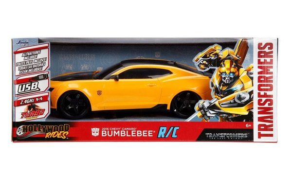 Jada Toys Transformers The Last Knight RC Auto 1/16 2016 Chevy Camaro Bumblebee