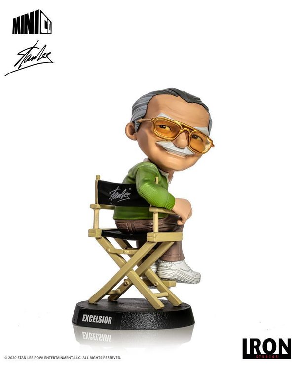 Iron Studios Marvel Stan Lee Mini Co. PVC Figur (Green Shirt)