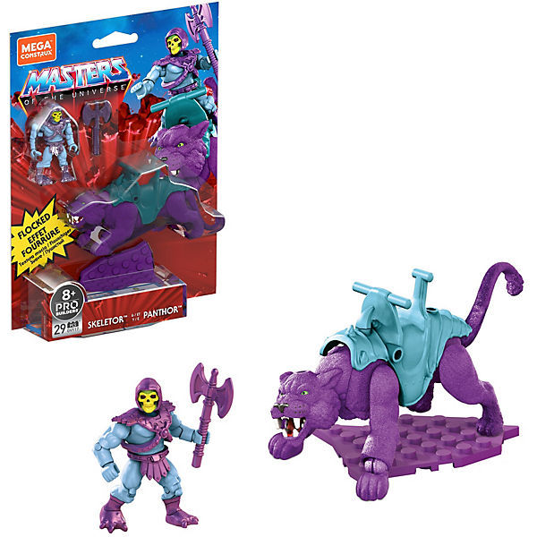 Mattel Masters of the Universe Mega Construx Skeletor & Panthor (Flocked) (B-Ware)