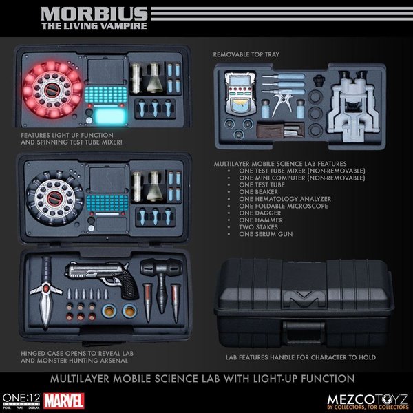 Mezco Toyz Marvel Universe Actionfigur mit Leuchtfunktion Morbius (Vorbestellung für März 2022)