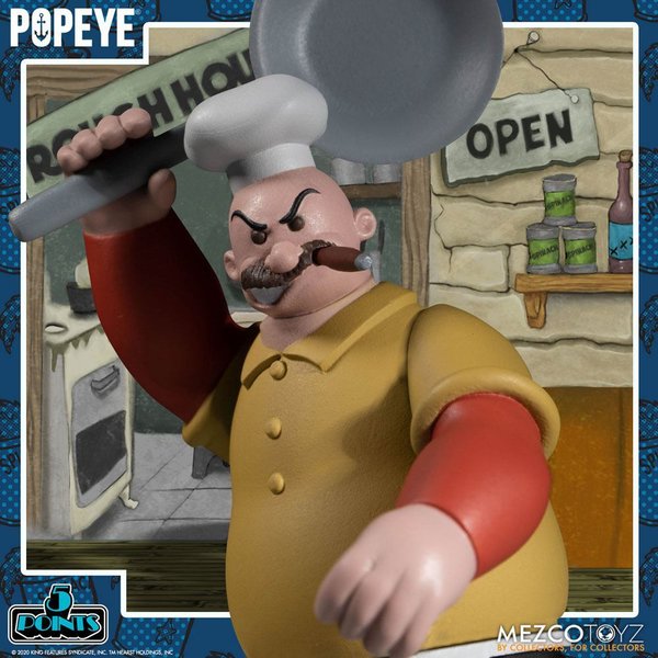 Mezco Toyz Popeye 5 Points Actionfiguren Deluxe Boxed Set (Vorbestellung für März 2022)