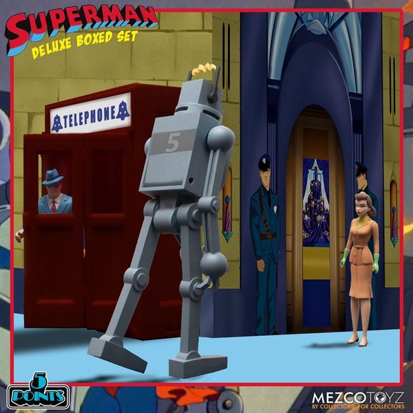 Mezco Toyz Superman Mechanical Monsters (1941) 5 Points Deluxe Box Set (Vorbestellung für Mai 2022)