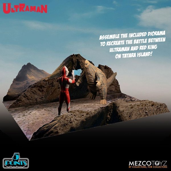 Mezco Toyz Ultraman 5 Points Ultraman & Red King Boxed Set (Vorbestellung für März 2022)