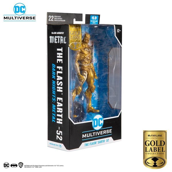 McFarlane Toys DC Multiverse Dark Nights: Metal The Flash Gold (Earth 52) (Gold Label Collection)