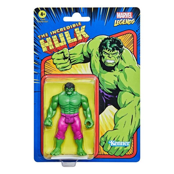 Hasbro Marvel Retro Collection Actionfigur 3,75" 2021 Wave 1 The Incredible Hulk