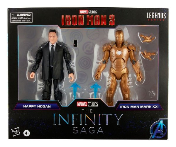 Hasbro The Infinity Saga Marvel Legends Series Iron Man & Happy Hogan
