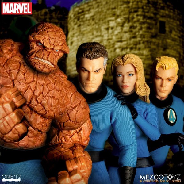 Mezco Toyz Marvel One:12 Fantastic Four Deluxe Steel Box Set (Vorbestellung für August 2022)