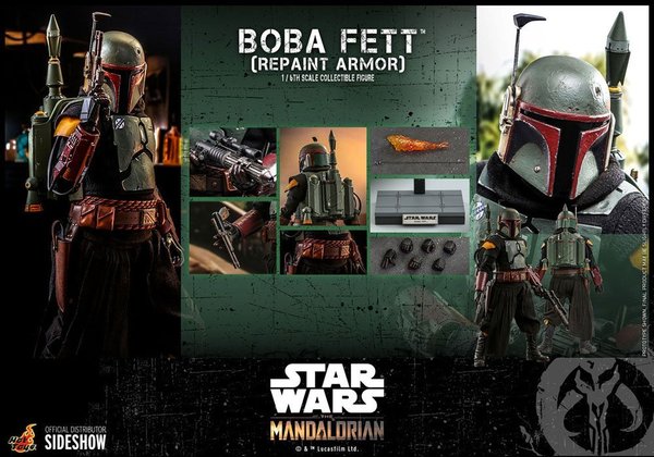 Hot Toys Star Wars The Mandalorian Actionfigur 1/6 Boba Fett (Repaint Armor)