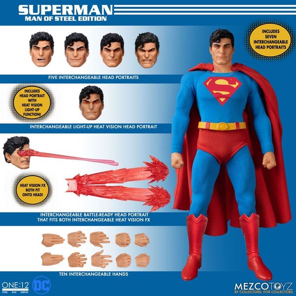 Mezco Toyz DC Comics Actionfigur 1/12 Superman (Man of Steel Edition) (Vorbestellung für Okt 2022)