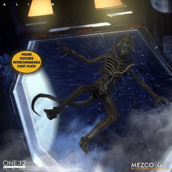 Mezco Toyz The One:12 Collective Actionfigur Alien (Vorbestellung für Juni 2022)