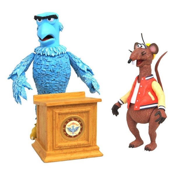 Diamond Select Toys The Muppets Select Actionfiguren 2-Pack Sam the Eagle & Rizzo the Rat