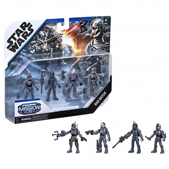Hasbro Star Wars Mission Fleet Actionfiguren-Set Bad Batch