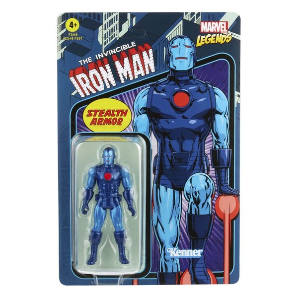Hasbro Marvel Retro Collection Actionfigur 3,75" 2021 Wave 4 Iron Man (Stealth Armor)