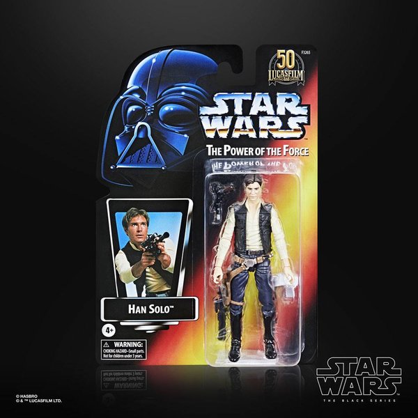 Hasbro Star Wars 50th Anniversary Black Series Actionfigur POTF Han Solo (Exclusive)