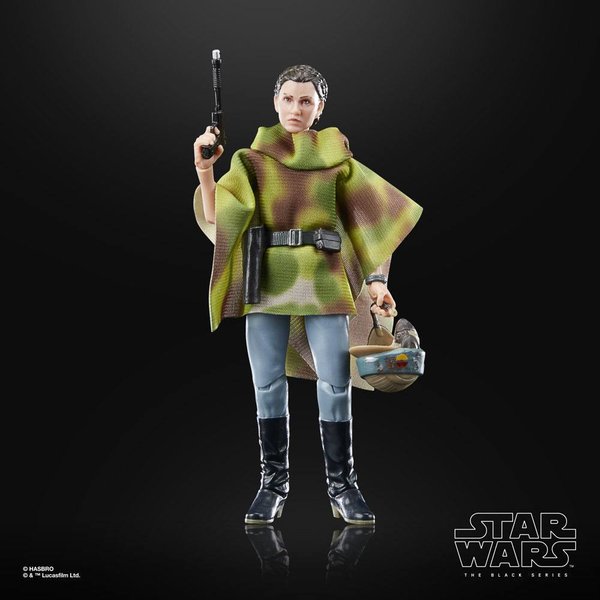 Hasbro Star Wars 40th Anniversary Black Series Actionfigur Princess Leia (Endor) (Februar 2023)