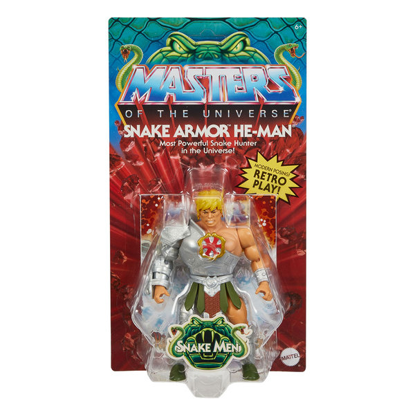 Mattel Masters of the Universe Origins Actionfigur Snake Armor He-Man (Februar 2023)