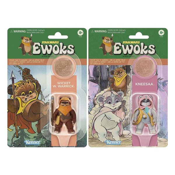Hasbro Star Wars: Ewoks Vintage Collection Actionfiguren Wicket W Warrick & Kneesaa (Dez 2023)