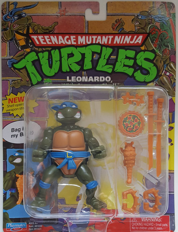 Playmates Teenage Mutant Ninja Turtles Classic Actionfigur Leonardo With Storage Shell